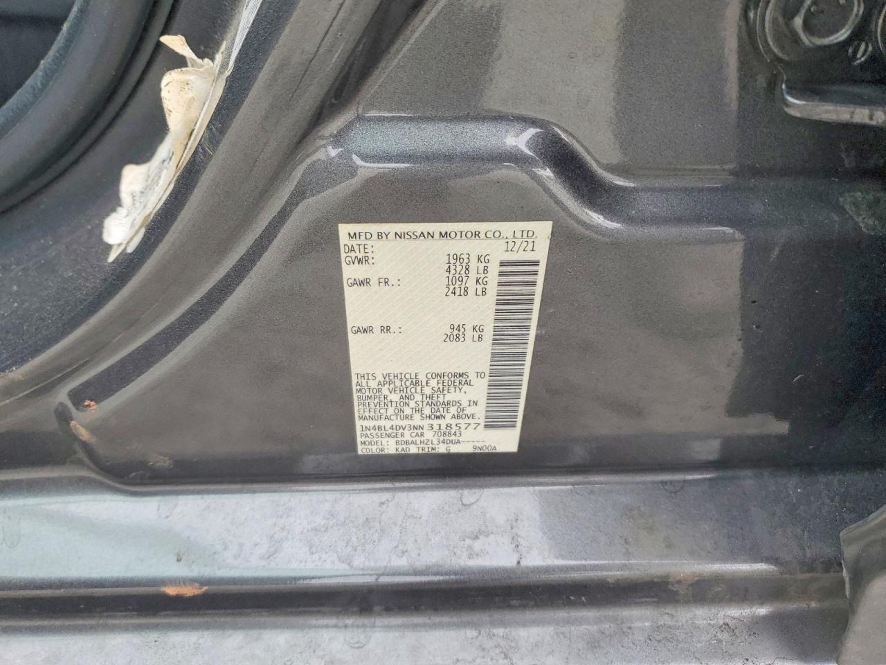 Nissan Altima Sv