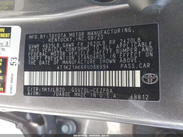 Toyota Camry Xse V6