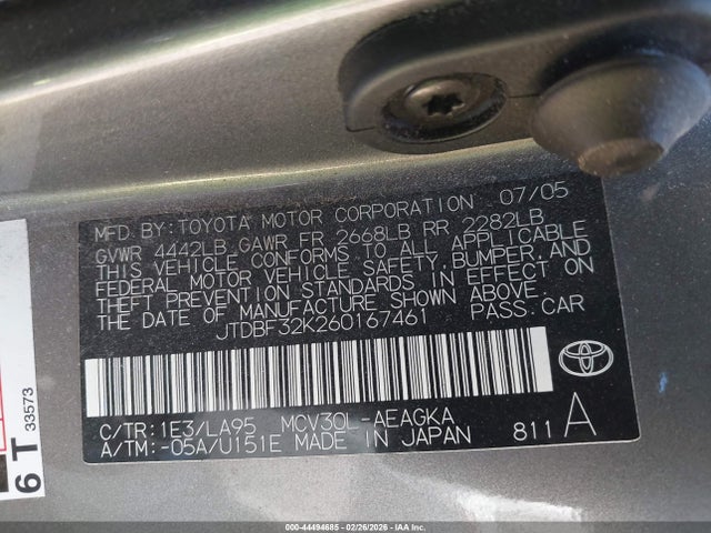 Toyota Camry Xle V6