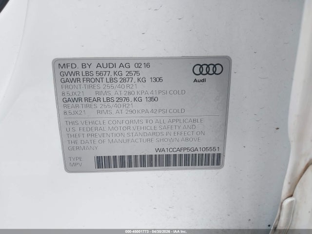 Audi Sq 3.0t Premium Plus