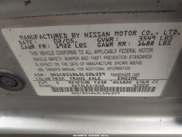 Nissan Sentra 1.8s