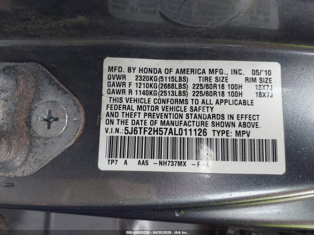 Honda Accord Ex-l
