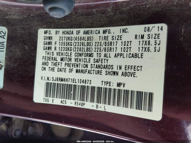 Honda CR-V Ex-l