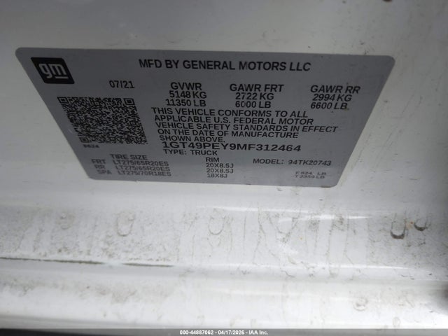 General Motors Sierra 2500HD 4wd  Standard Bed At4