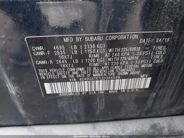 Subaru Outback 2.5i Touring