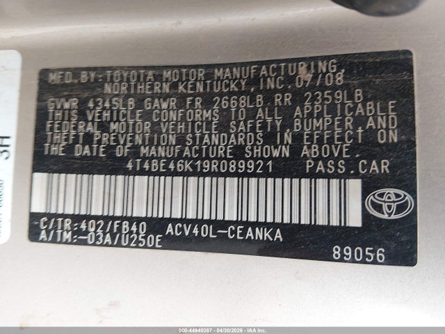 Toyota Camry Le