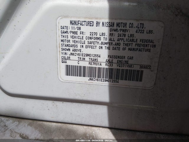 INFINITI G37 Journey