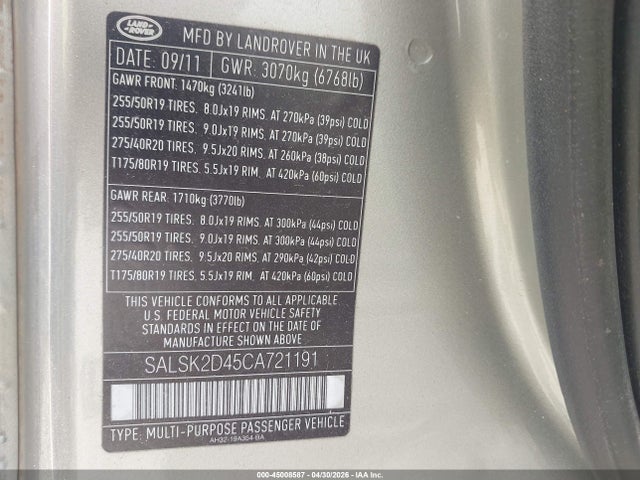 Land Rover Range Rover Sport Hse