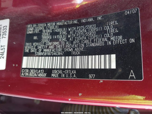 Toyota Tundra Limited 5.7l V8