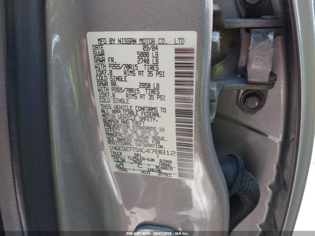 Nissan Frontier Xe-v6