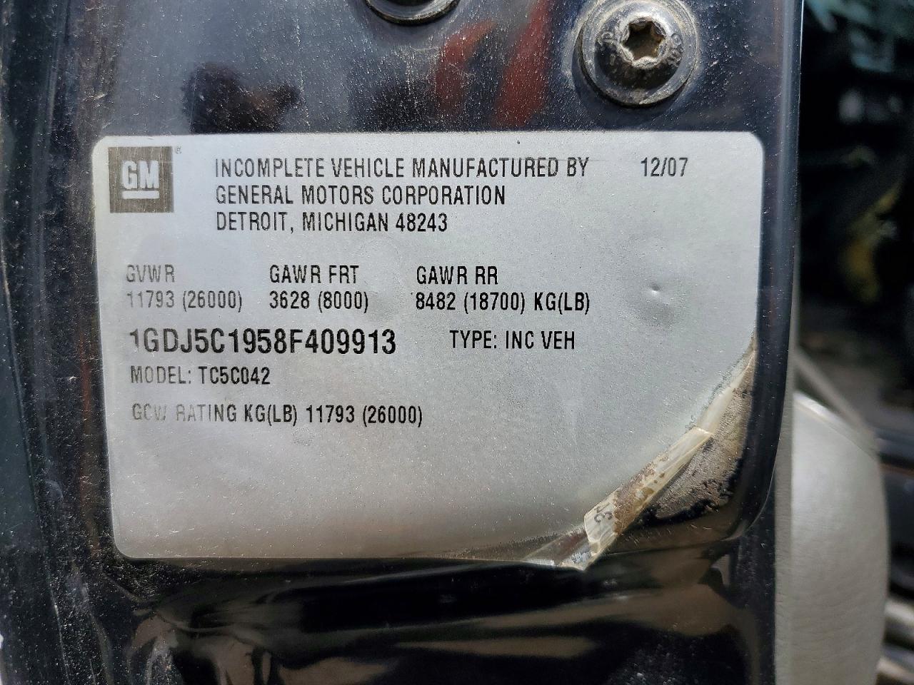 GMC C K R5500 C5c042
