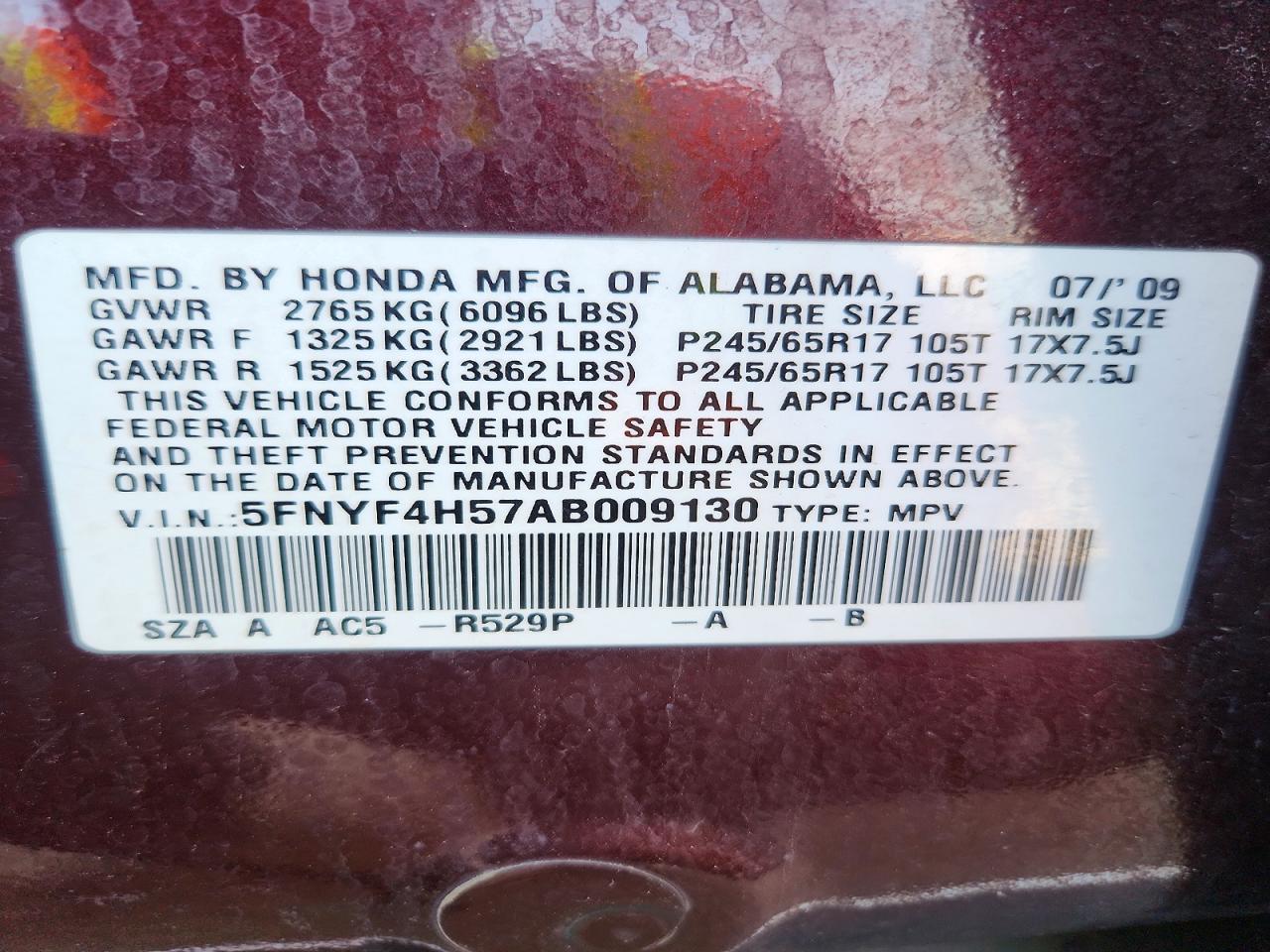 Honda Pilot Exl
