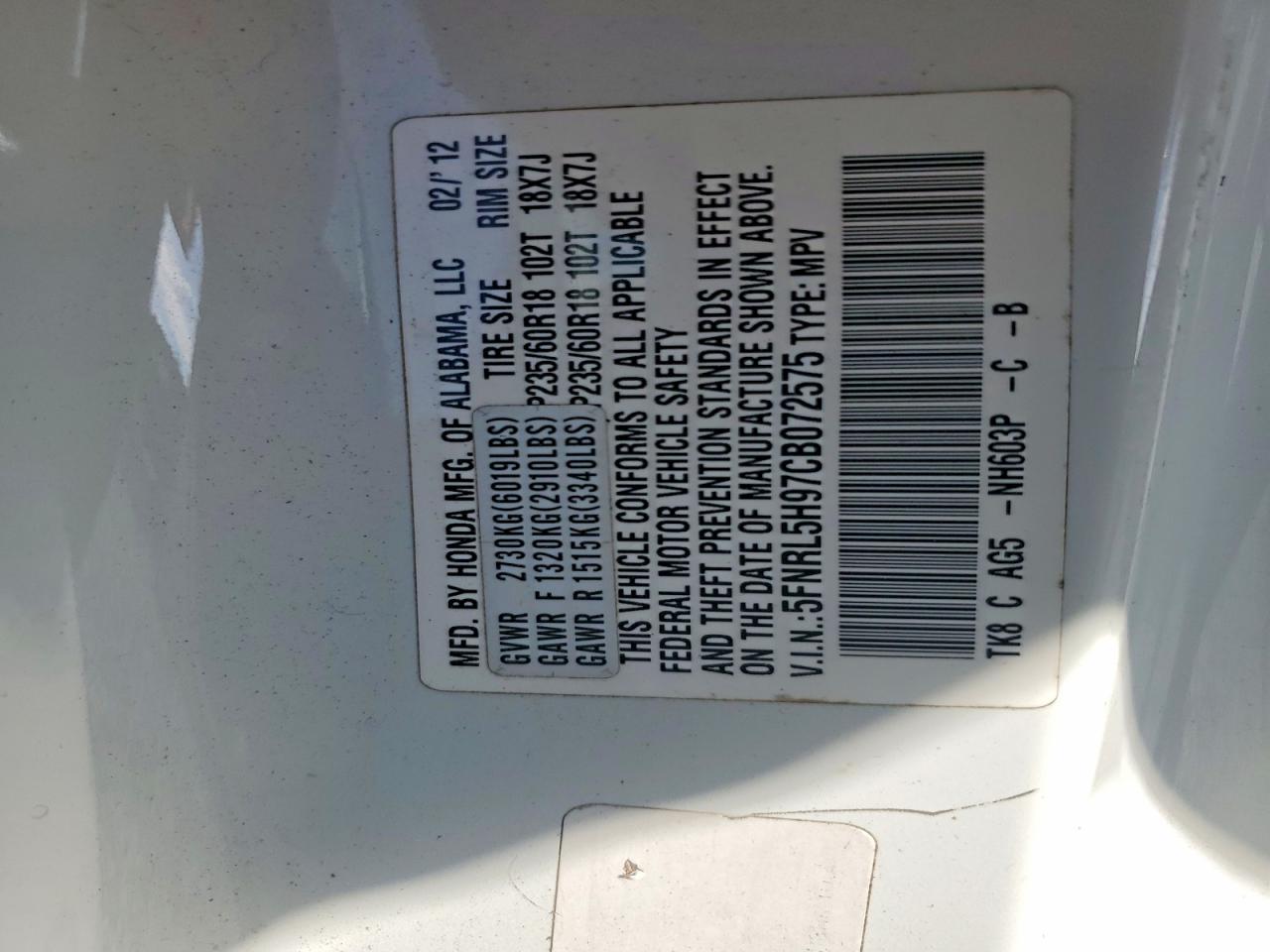 Honda Odyssey Touring