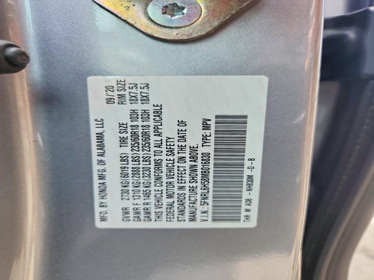 Honda Odyssey Ex