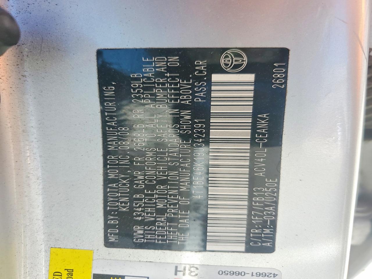 Toyota Camry Le