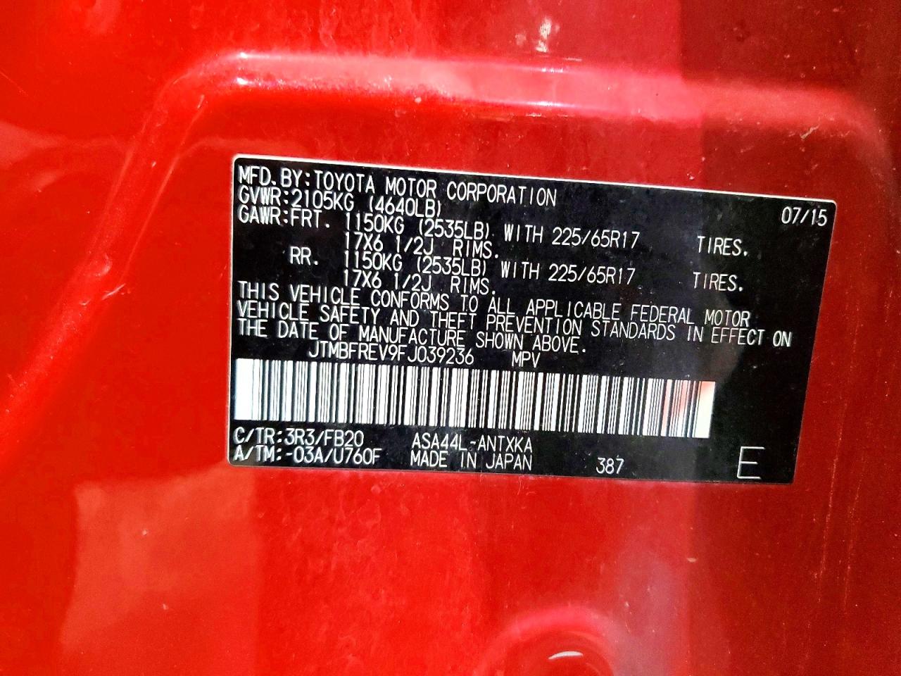 Toyota RAV4 Le