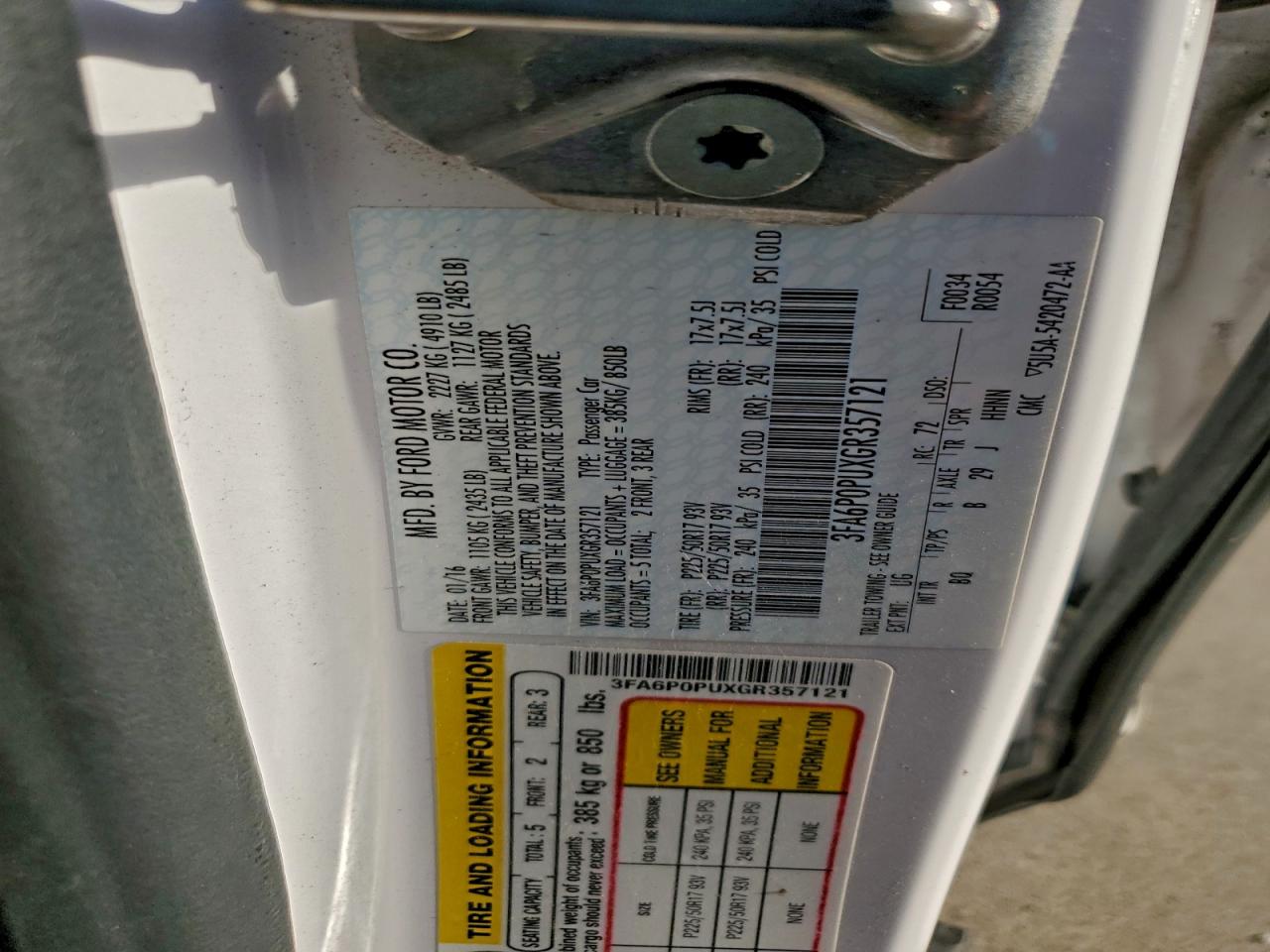 Ford Fusion Se Phev