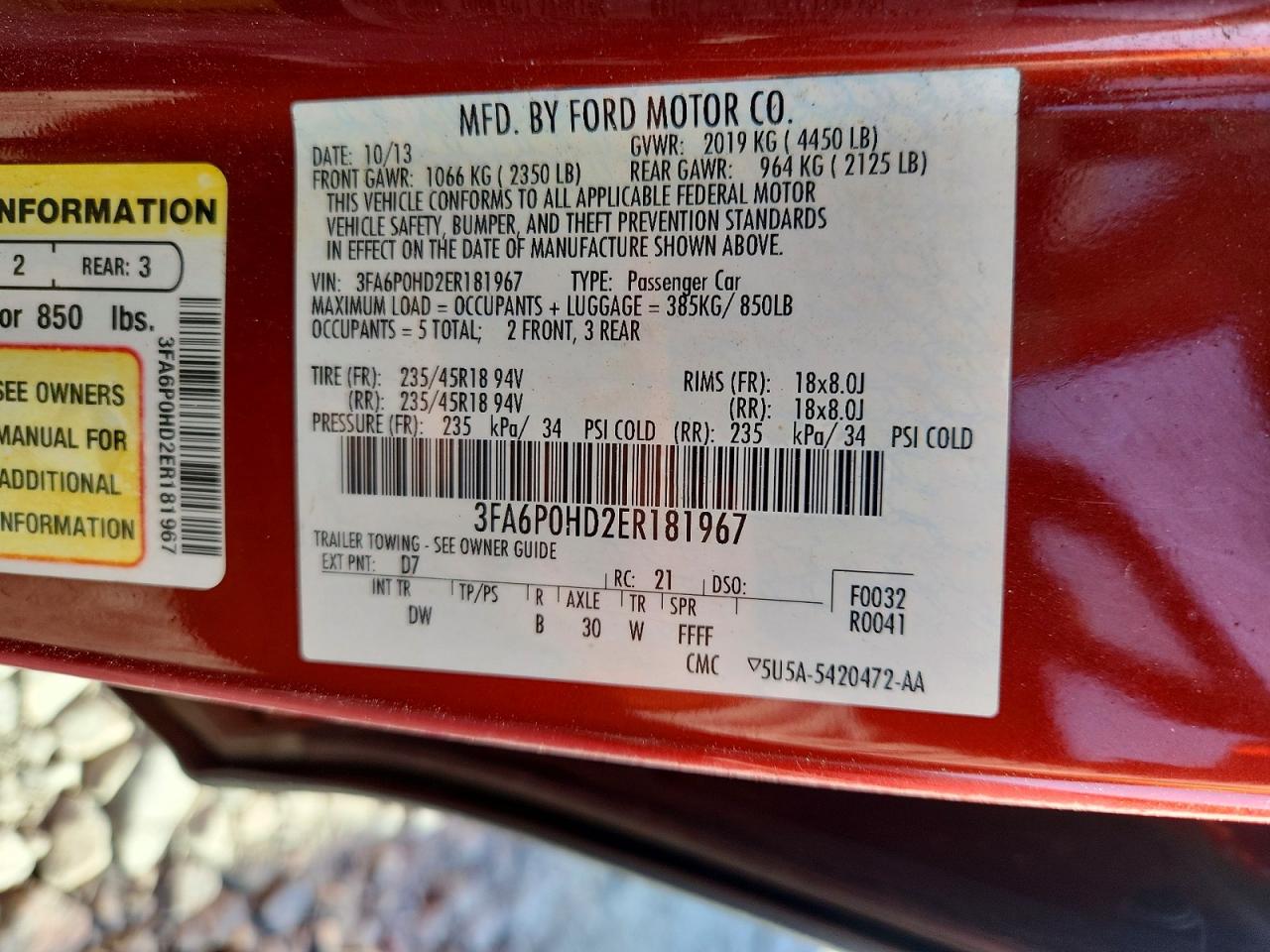 Ford Fusion Se