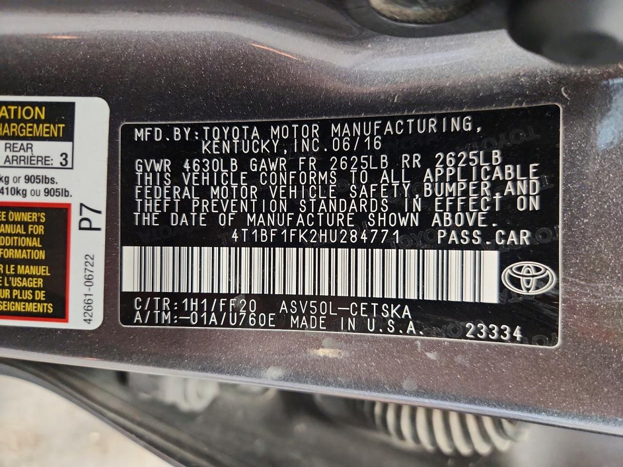 Toyota Camry Se