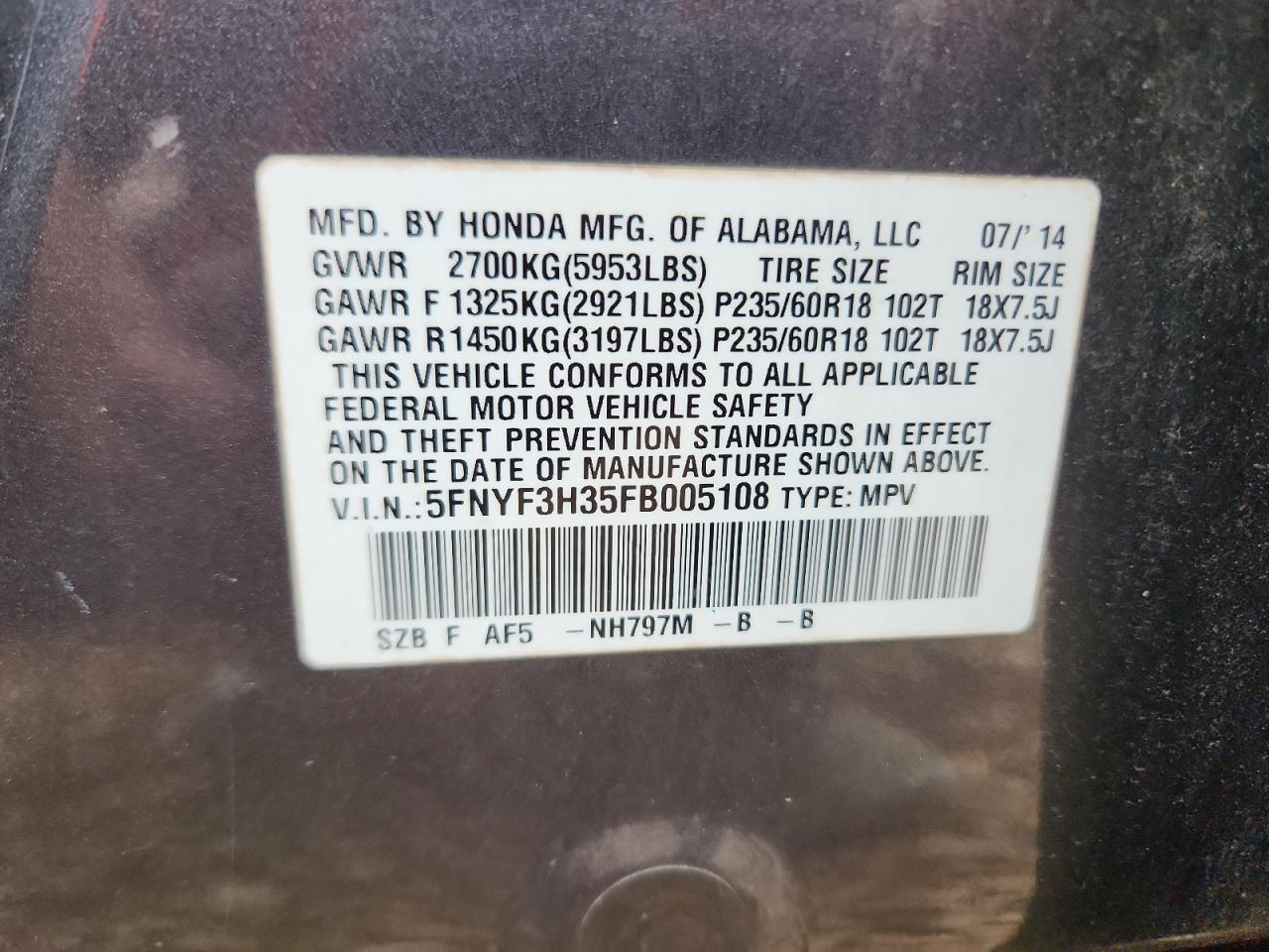 Honda Pilot Se