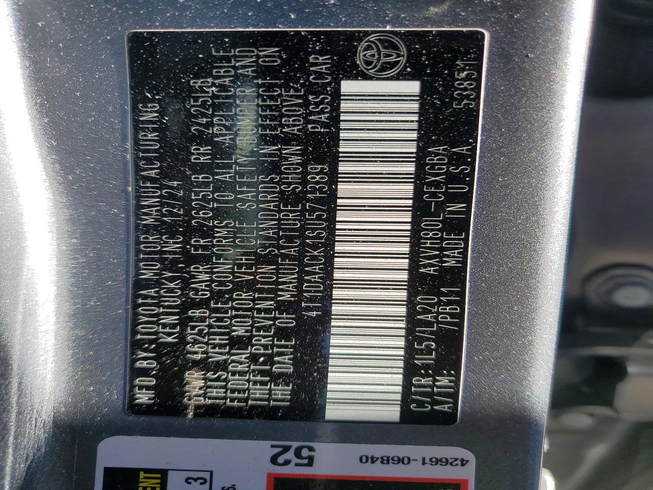 Toyota Camry Xle