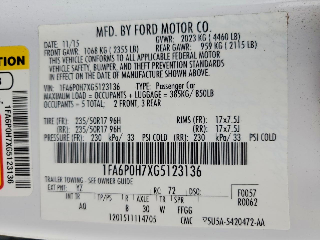 Ford Fusion Se