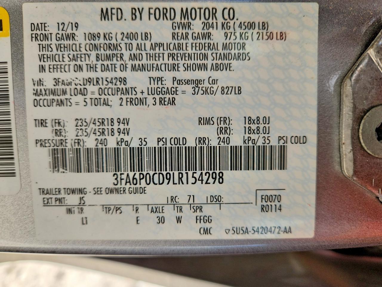 Ford Fusion Sel