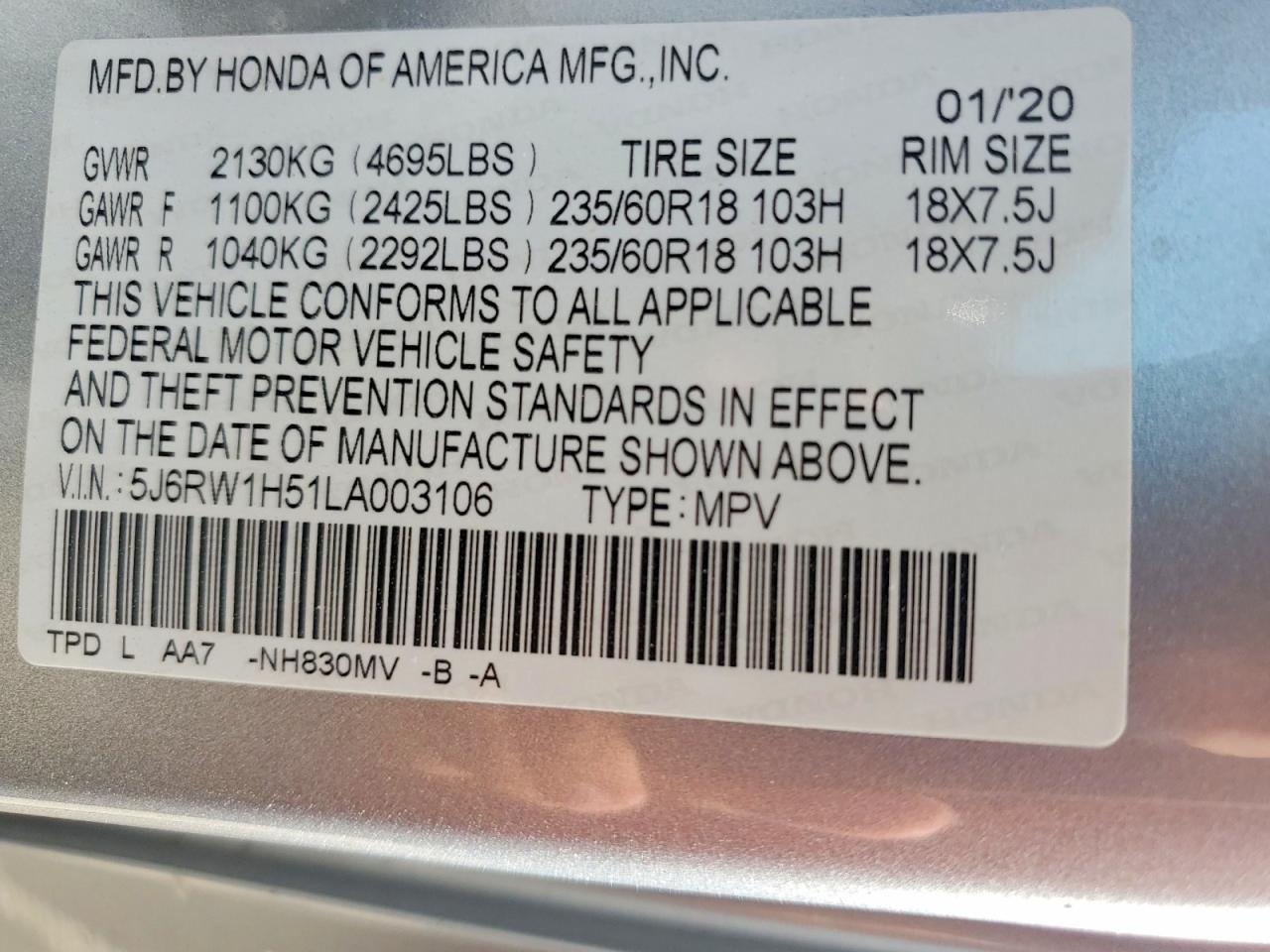Honda Crv Ex