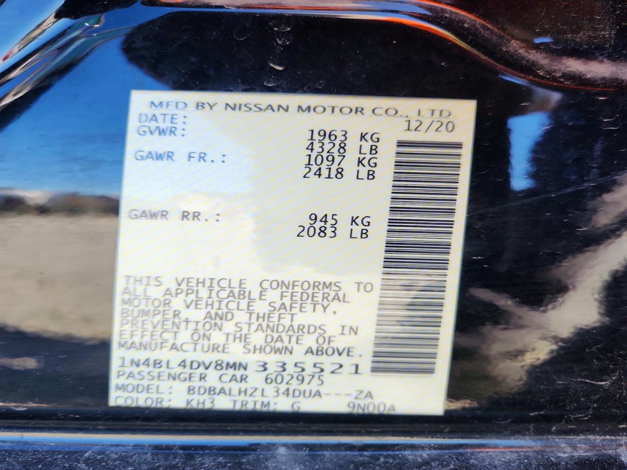 Nissan Altima Sv