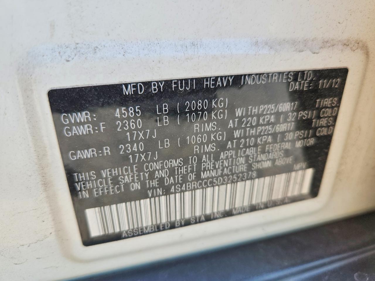 Subaru Outback 2.5i Premium