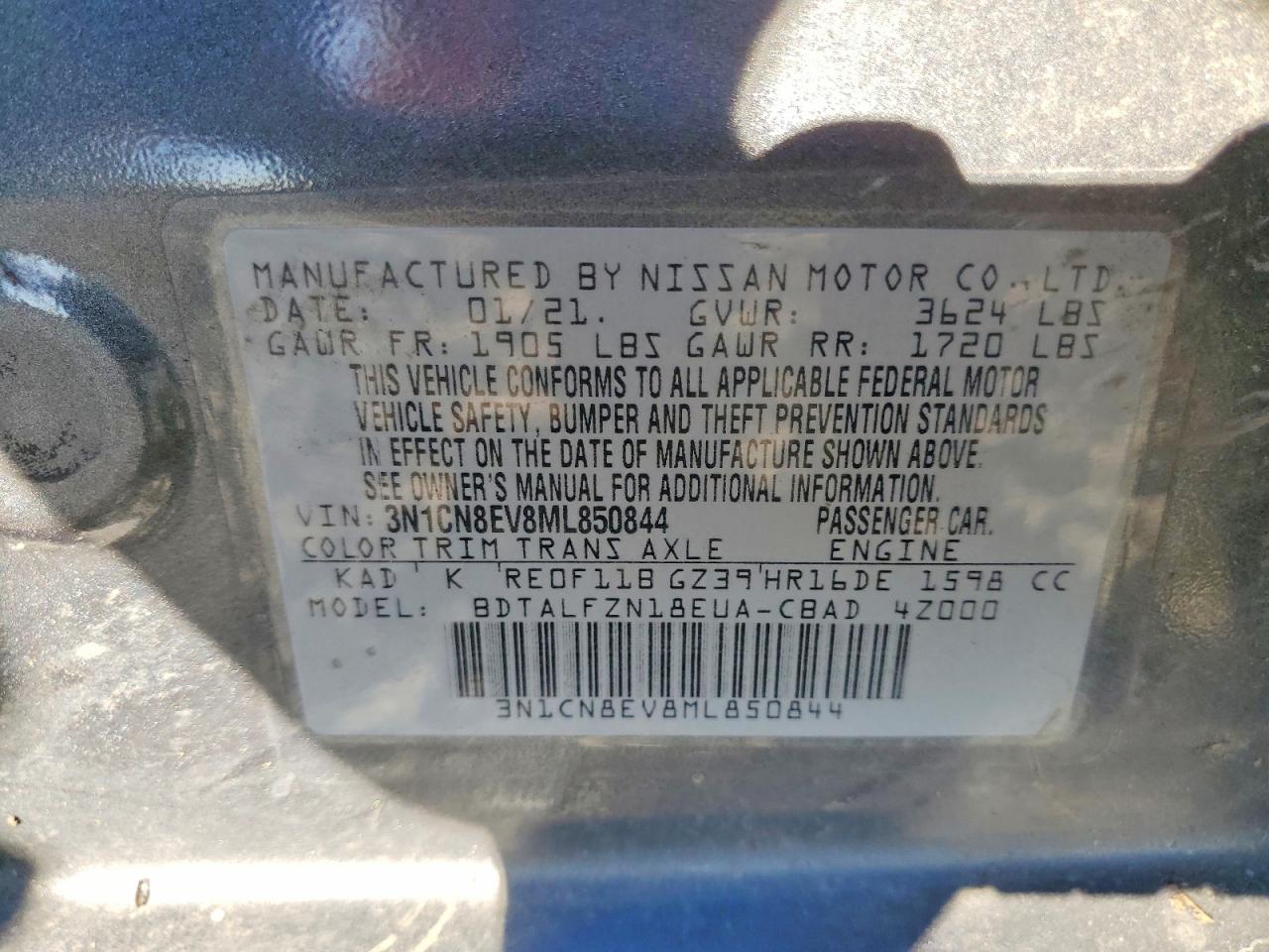 Nissan Versa Sv