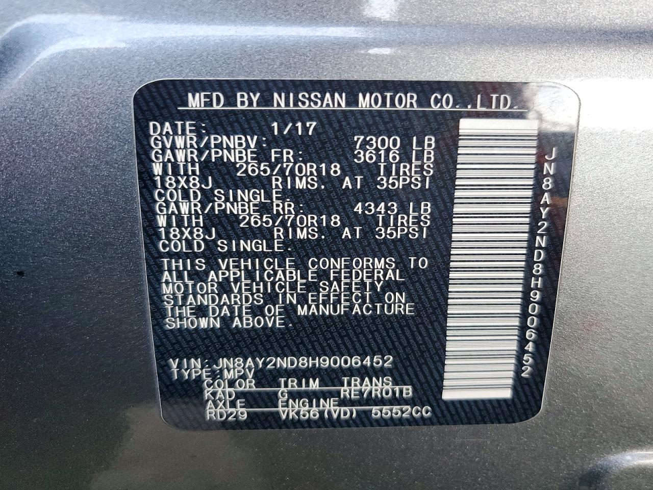 Nissan Armada Sv