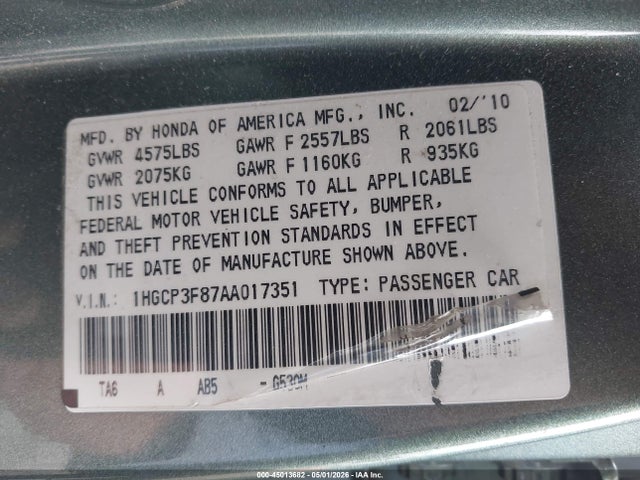 Honda Accord 3.5 Ex-l