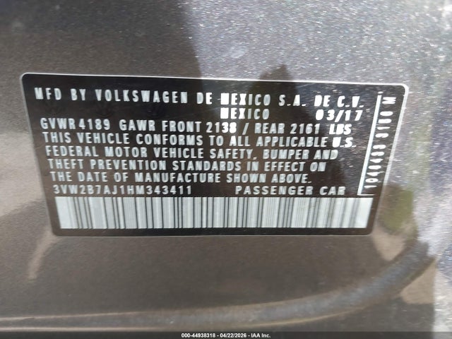 Volkswagen Jetta 1.4t S