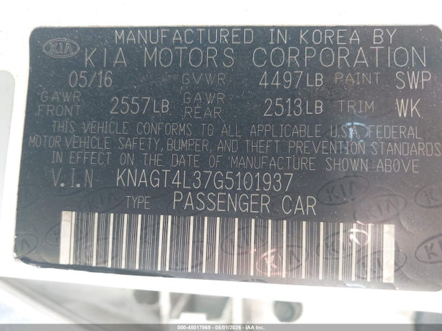 Kia Optima Lx