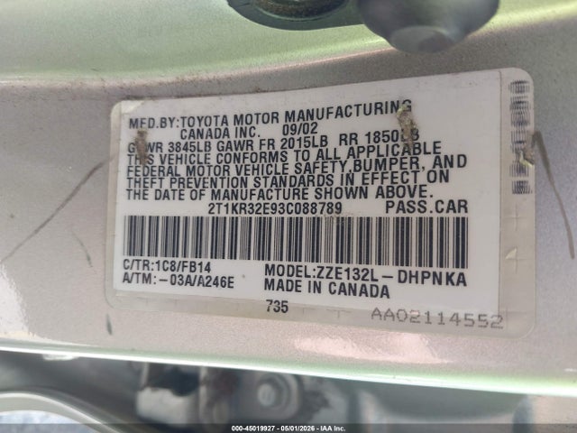 Toyota Matrix Xr