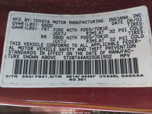 Toyota Sequoia Sr5 V8