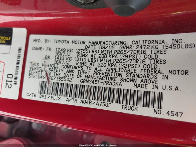 Toyota Tacoma Base V6