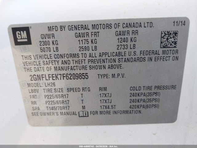 Chevrolet Equinox 1lt