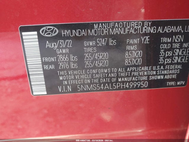 Hyundai SANTA FE Calligraphy