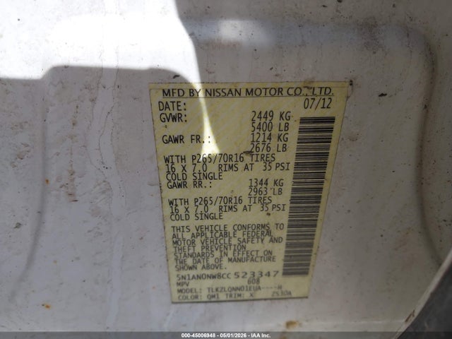 Nissan Xterra X