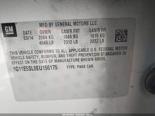 Chevrolet Malibu 2lt