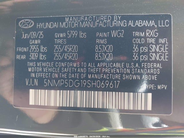 Hyundai SANTA FE Calligraphy