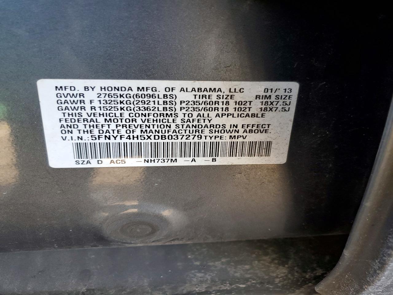 Honda Pilot Exl