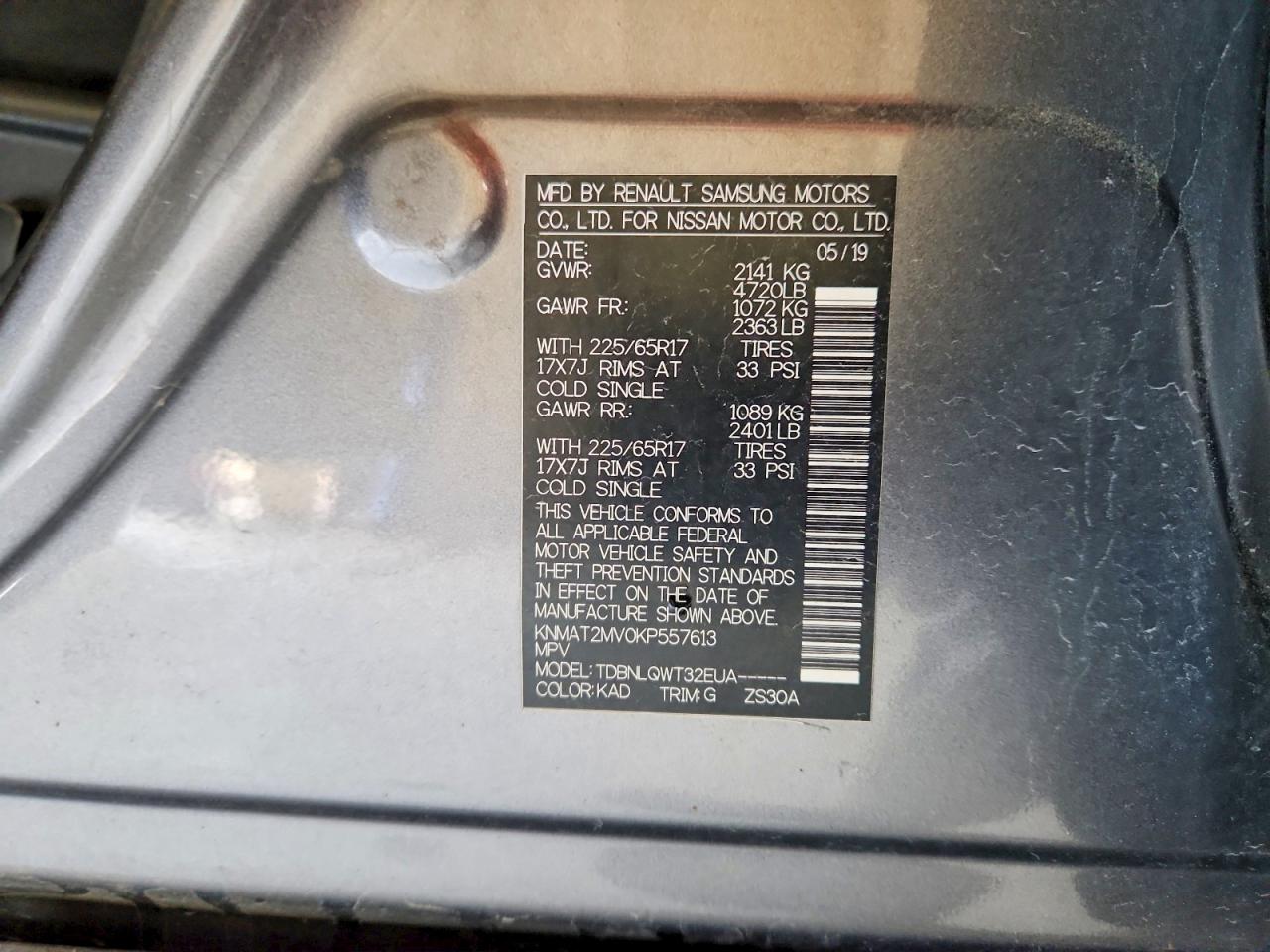 Nissan Rogue Sv