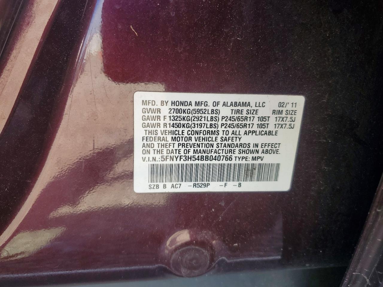 Honda Pilot Exl