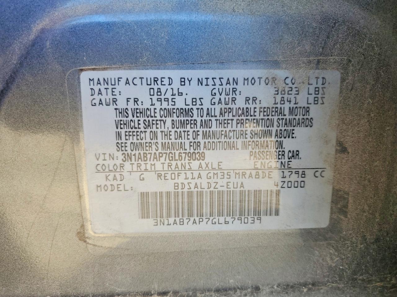 Nissan Sentra Sv