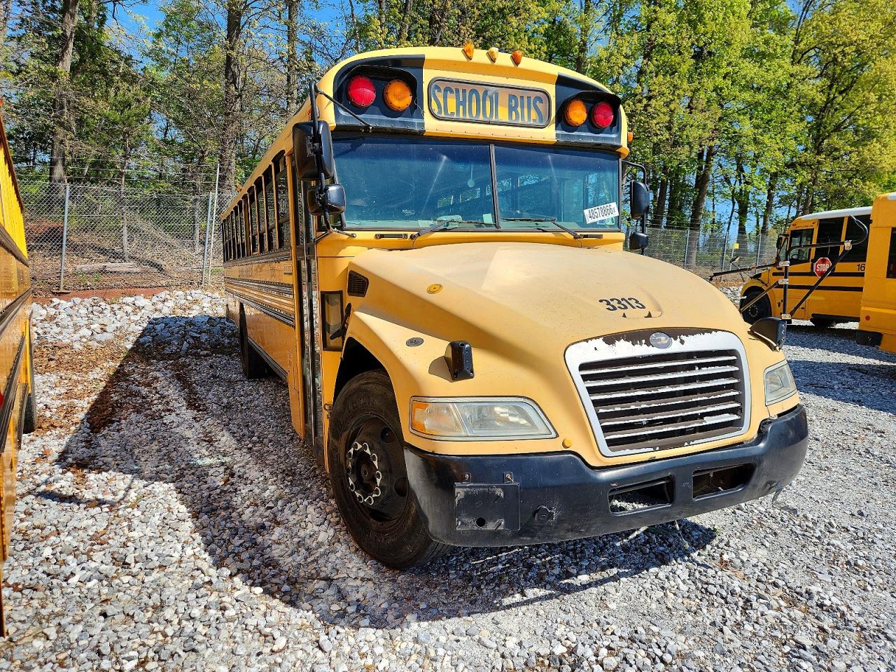 Salvage Blubird School Bus Transit Bus Image