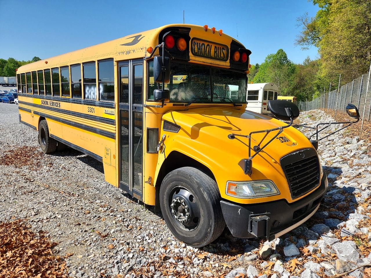 Salvage Blubird School Bus Transit Bus Image