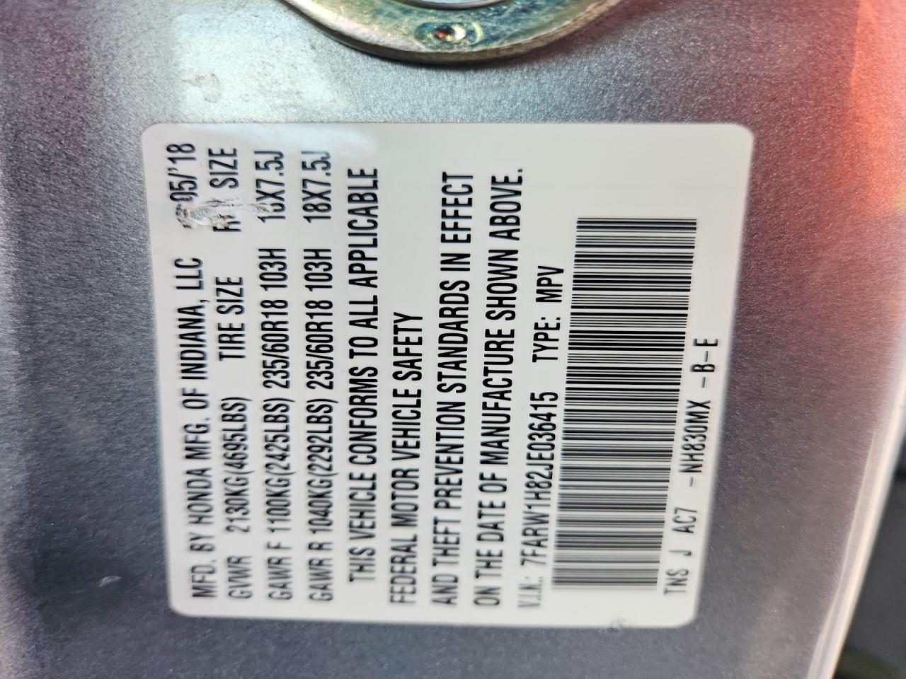 Honda Crv Exl